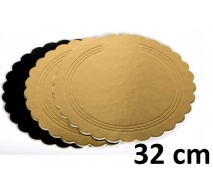Zlatý podnos 32 cm - hrubý